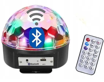 Диско Лампа KTV Ball BT+Mp3 Crownberg 9-12 Вт до 10 метрів