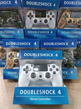 Проводной джойстик Doubleshock 4 PS4 с вибрацией и эргономичным дизайном