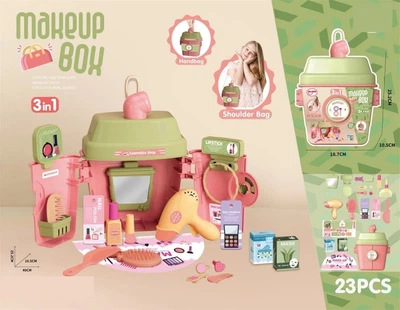 Дитячий набір перукаря 23 предмети MAKEUP BOX 688-193A яскраві кольори безпечні матеріали