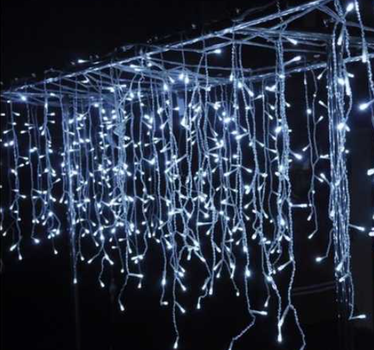Xmas гірлянда W-1 LED 120 3.3Line Short curtain сосульки біла 5 метрів