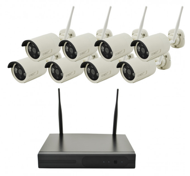 Комплект видеонаблюдения 5G Kit (8 беспроводных камер) WiFi 4ch NVR/DVR розмір - HDSYR_7461