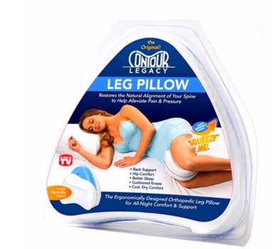 Ортопедична подушка для ніг Leg Pillow з поліуретанової піни 23х23х14,5 см