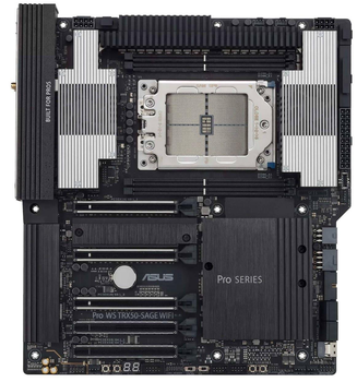 Материнська плата ASUS PRO WS TRX50-SAGE WIFI (PRO WS TRX50-SAGE WIFI) (Socket TR5, AMD TRX50, CEB)