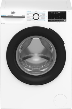 Стиральная машина Beko фронтальная, 10кг, 1400, a+++, 58см, дисплей, инвертор, пар, белый bm3wfu410435wb