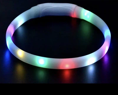 Ошейник для собак светящийся led