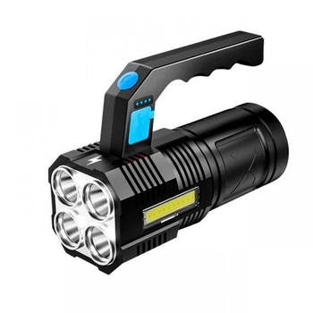 Акумуляторний світлодіодний ліхтарик TORCH BL-X508 з ручкою чорний (7108)