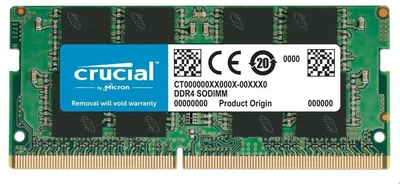Модуль пам'яті Crucial DRAM 8GB DDR4 3200 MT/s (PC4-25600) CL22 SR x8 Unbuffered SODIMM (CT8G4SFS832A) Б/в