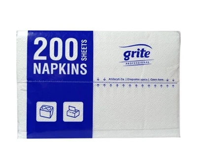 Салфетки для диспенсеров двухслойные Grite Super Extra, 200 шт., V-сложение, 16,5х22 см