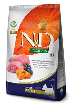 Сухой корм Farmina (Фармина) N & D Grain Free Pumpkin Dog Lamb & Blueberry Adult Mini-0.8 кг
