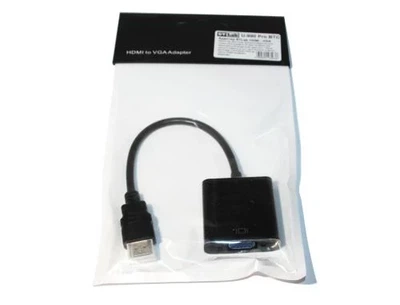 Адаптер HDMI (M) - VGA (F), STLab, Black, 20 см (U-990 Pro BTC)