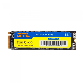 Твердотельный накопитель SSD 1Tb, GTL Poseidon, PCI-E 3.0 x4, M.2, Bulk (GTLPOS1TBNV)