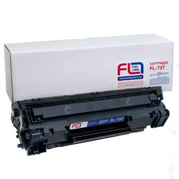 Картридж Canon 737, Black, Free Label (FL-737)