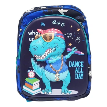 Рюкзак детский с одним отделением Динозавр для мальчика RL T2627(Turquoise)