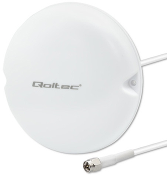 Antena dookólna Qoltec Antenna 5G LTE ceiling 5dBi 50W Indoor (5901878570501)