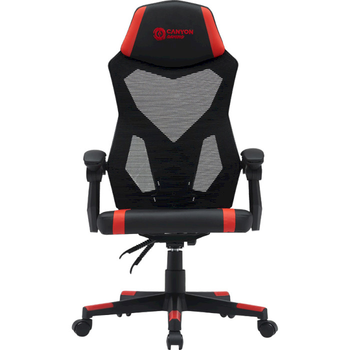 Компьютерное кресло для геймера Canyon Flow MCH01 Mesh Black/Red (CNE-MCH01R)
