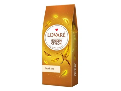 Чай фасованний зелений LOVARE 80г «Golden Ceylon»