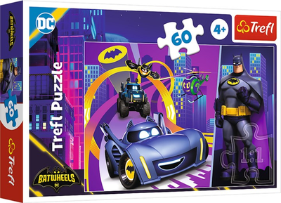 Puzzle Trefl Batman i jego pojazdy 60 elementów 17400 (5900511174007)