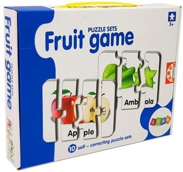 Puzzle edukacyjne Lean Toys Owoce 10 połączeń 7800 (5903802453911)