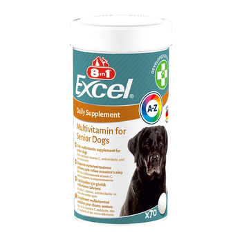 Вітаміни 8in1 Excel Multi Vitamin Senior для собак похилого віку мультивітамін, 70 шт