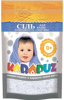 Дитяча морська сіль для ванн «Карапуз» срібло, 500 г