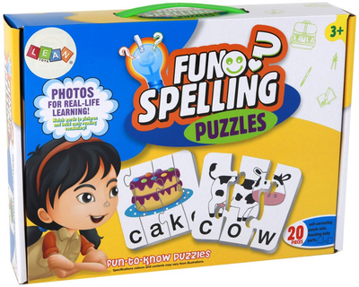 Puzzle Lean Toys Gra słów do nauki języka angielskiego 20 elementów 17323 (5905991001898)