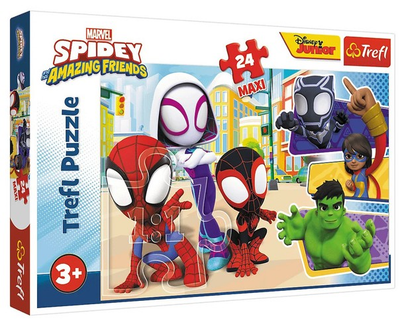 Puzzle Trefl Maxi Spider-man i przyjaciele 24 elementy 14348 (5900511143485)