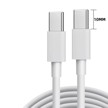Кабель з подовженим конектором 10 мм для захищених смартфонів Type-C M/M White, 1 м (48870)