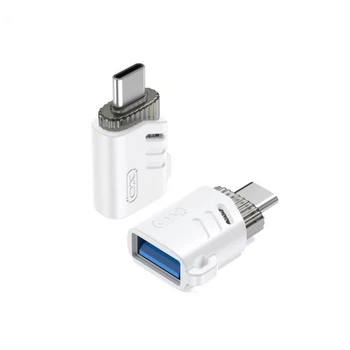 Перехідник OTG XO NB256B Type-C to USB white