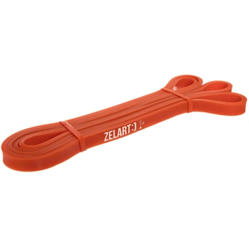 Гума петля для підтягувань та тренувань стрічка силова Zelart POWER BANDS (латекс, 2080x13x4,5мм, жорсткість XS, нагр.7-16кг, оранжевий) (FI-0889-1)