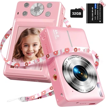 Фотоаппарат DPFIHRGO DC403 44Мп / CMOS / 16Х зум / Розовый Б/В
