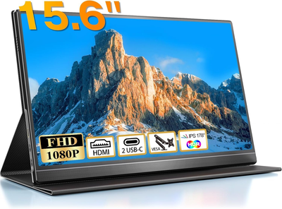 Портативный монитор 15.6" COOLHOOD GS156DM1 Full HD IPS 60 Гц Б/В