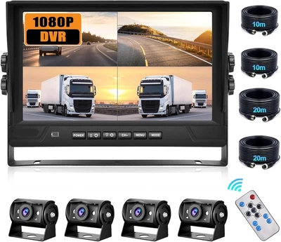 Парковочная система CAMECHO A3153/9" / 120° / Full HD / IP68 / Черный Б/В