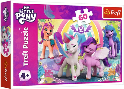 Puzzle Trefl W świecie przyjaźni Bajkowe Kucyki 60 elementów 17390 (5900511173901)