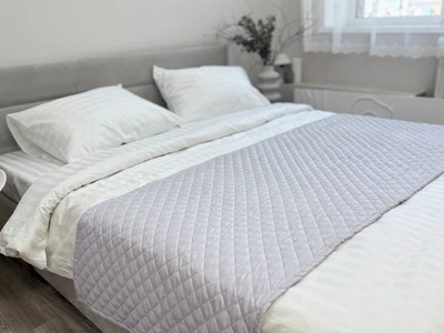 Покрывало-саше Ecotton Light Grey 70x230 см Стеганое Полисатин (25185_000)