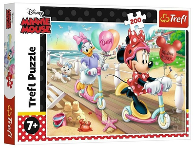 Puzzle Trefl Minnie na plaży 200 elementów 13262 (5900511132625)