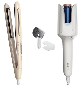 Автостайлер Philips BHB968/00 WavePro серії 9000 + Випрямляч для волосся Philips BHS838/00 SenseIQ серії 8000 (комплект)