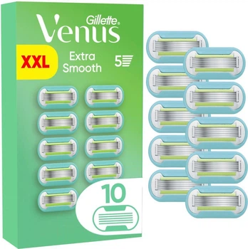 Сменные картриджи для бритья ( кассеты) женские Venus Extra (Deluxe) Smooth 10 кассет