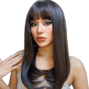 Парик Long Ombre Brown, натуральные синтетические волосы