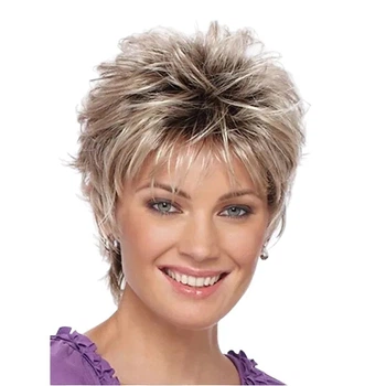 Парик короткий темный блонд, термоволокно HAIRJOY