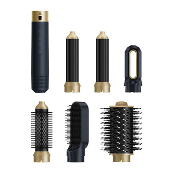 Стайлер NIKAI Hair Styler 1400 W мультистайлер 6 в 1 для укладки волос фен щетка с ионизацией воздуха и датчиками контроля температуры, набор для укладки волос с насадками