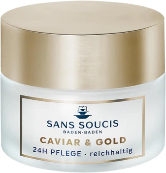 Питательный крем для лица Sans Soucis Caviar & Gold 24h Care Rich для сухой кожи 50 мл (4086200256672)