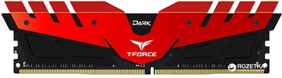 Оперативная память Team T-Force Dark DDR4-2400 16384MB PC4-19200 Red (TDRED416G2400HC15B01)