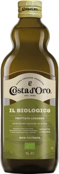 Масло оливковое Costa d'Oro Extra Virgin нефильтрованное il biologico 1 л