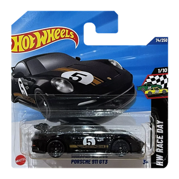 Машинка Базовая Hot Wheels Porsche 911 GT3 Race Day 1:64 HYX17 Black