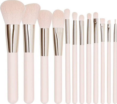 Zestaw pędzli do makijażu Tools For Beauty Mimo Pink 12 szt (5903018915975)