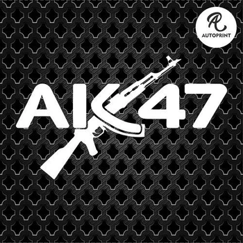 Наклейка на авто Oracal АК 47 Белая 20х12см (VO091-2)