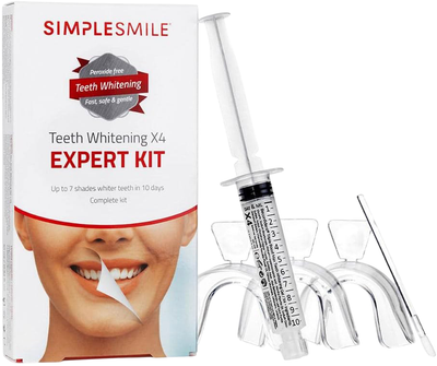 Zestaw do wybielania zębów Beconfident Simplesmile Teeth Whitening X4 Expert Kit Żel do wybielania 10 ml + Nakładki na zęby 3 szt + Aplikator (7350064168318)