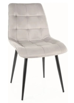 Стул мягкий со спинкой Velka Chic Bluvel 03 Velvet VBl03 бежевый