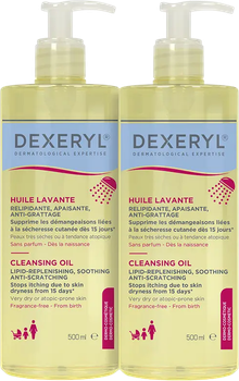 Zestaw olejków do kąpieli Dexeryl oczyszczający 2 x 500 ml (ZES3573994008668)