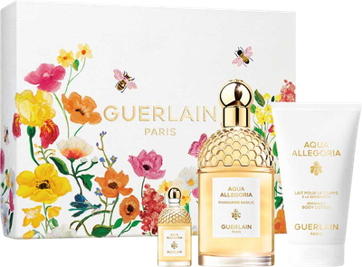 Набір для жінок Guerlain Aqua Allegoria Туалетна вода 125 мл + Мініатюра Туалетна вода 7.5 мл + Лосьйон для тіла 75 мл (3346471000093)